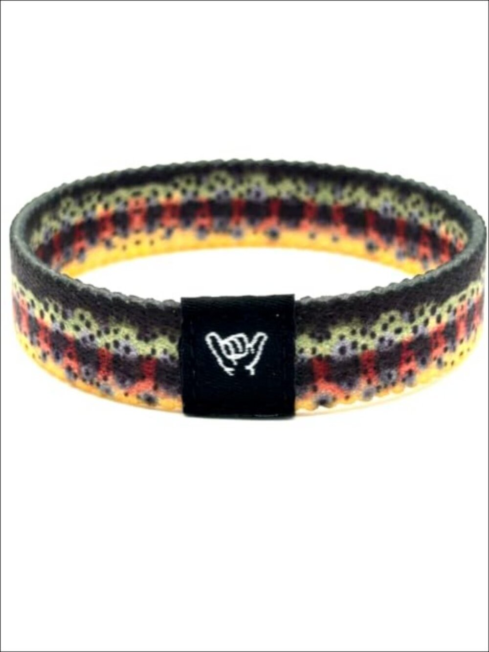 Silicone Stretch Bracelet Fish Skins Golden Trout Wristband 6.5 in Small